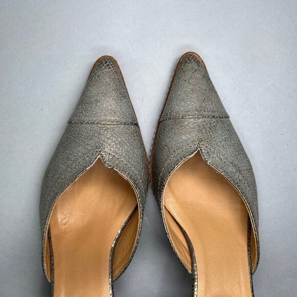 Sundance Women's Size 7.5 Woven Ankle Wrap Pointed Toe Heel - Picture 10 of 13